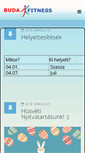 Mobile Screenshot of budafitness.hu
